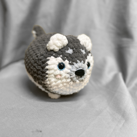 Husky Snuggle Plush – Soft Handmade Winter Pup