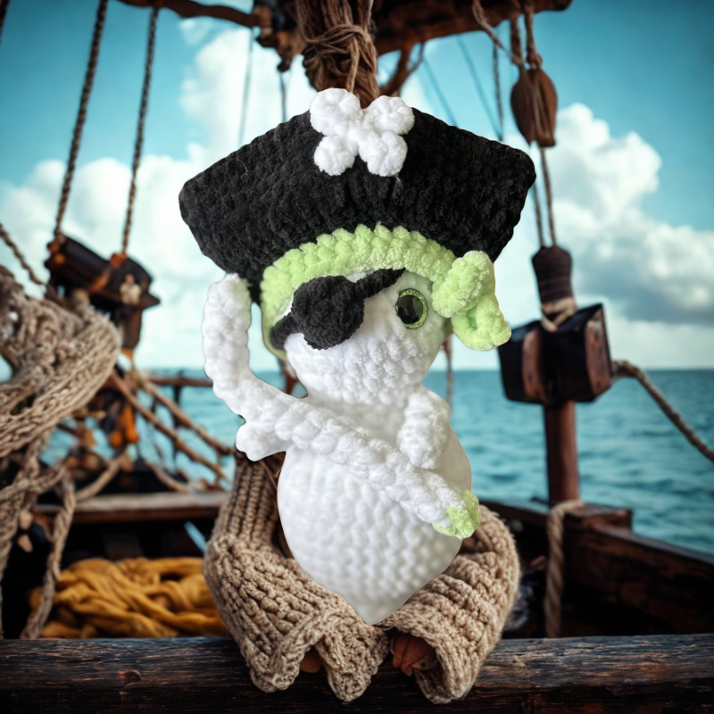 Ghost Pirate Plush – Custom Handmade Collector’s Edition